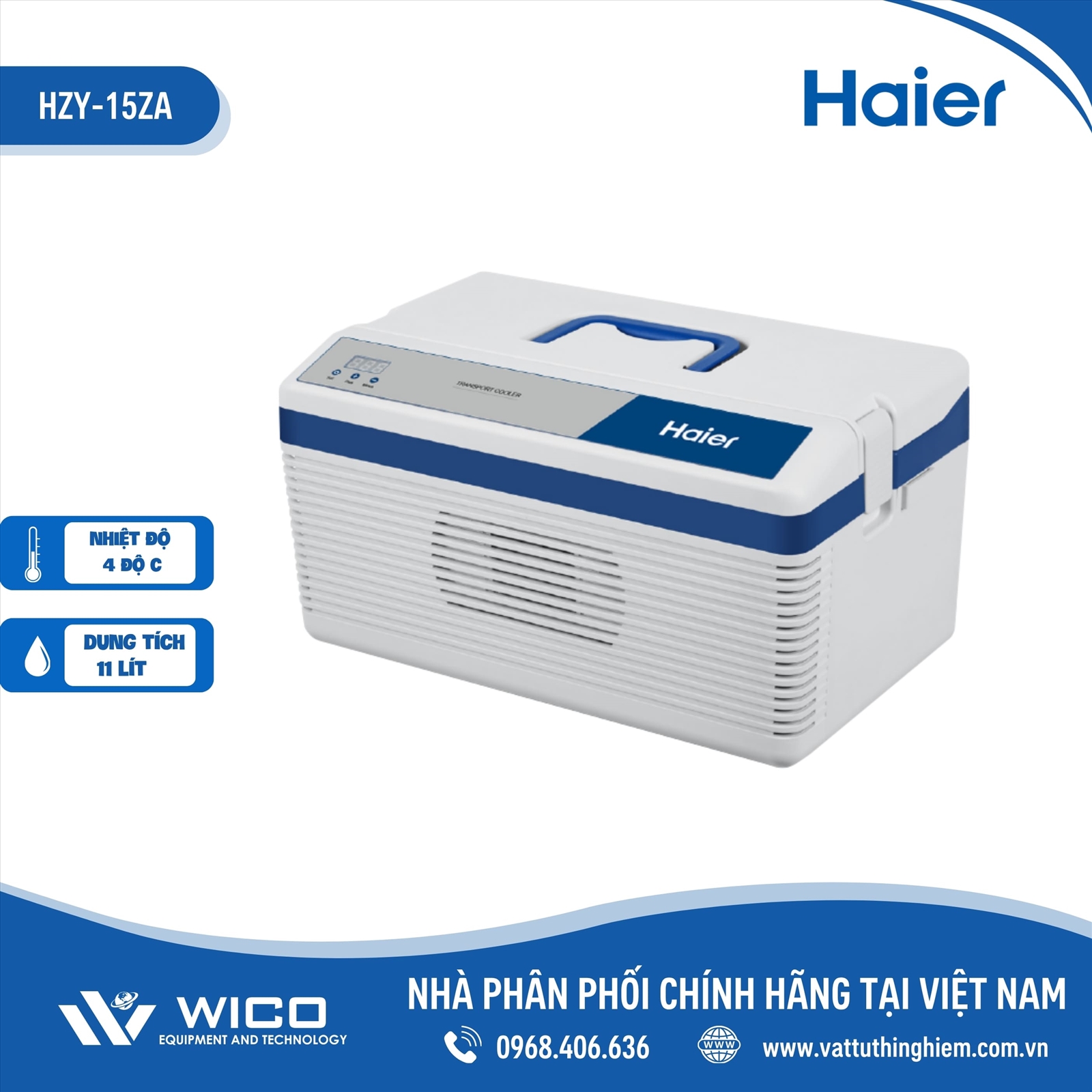 Hộp bảo quản lạnh Haier Medical 4 độ C 11 lít HZY-15ZA