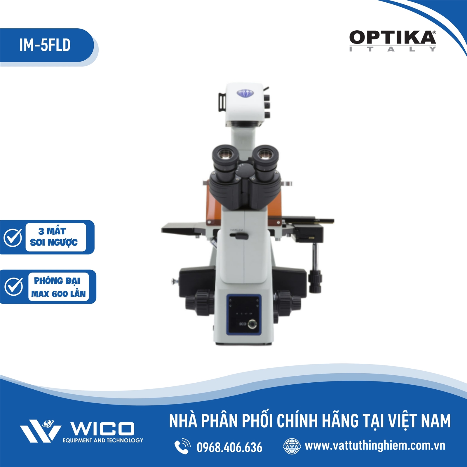 Kính Hiển Vi Soi Ngược 3 Mắt IM-5