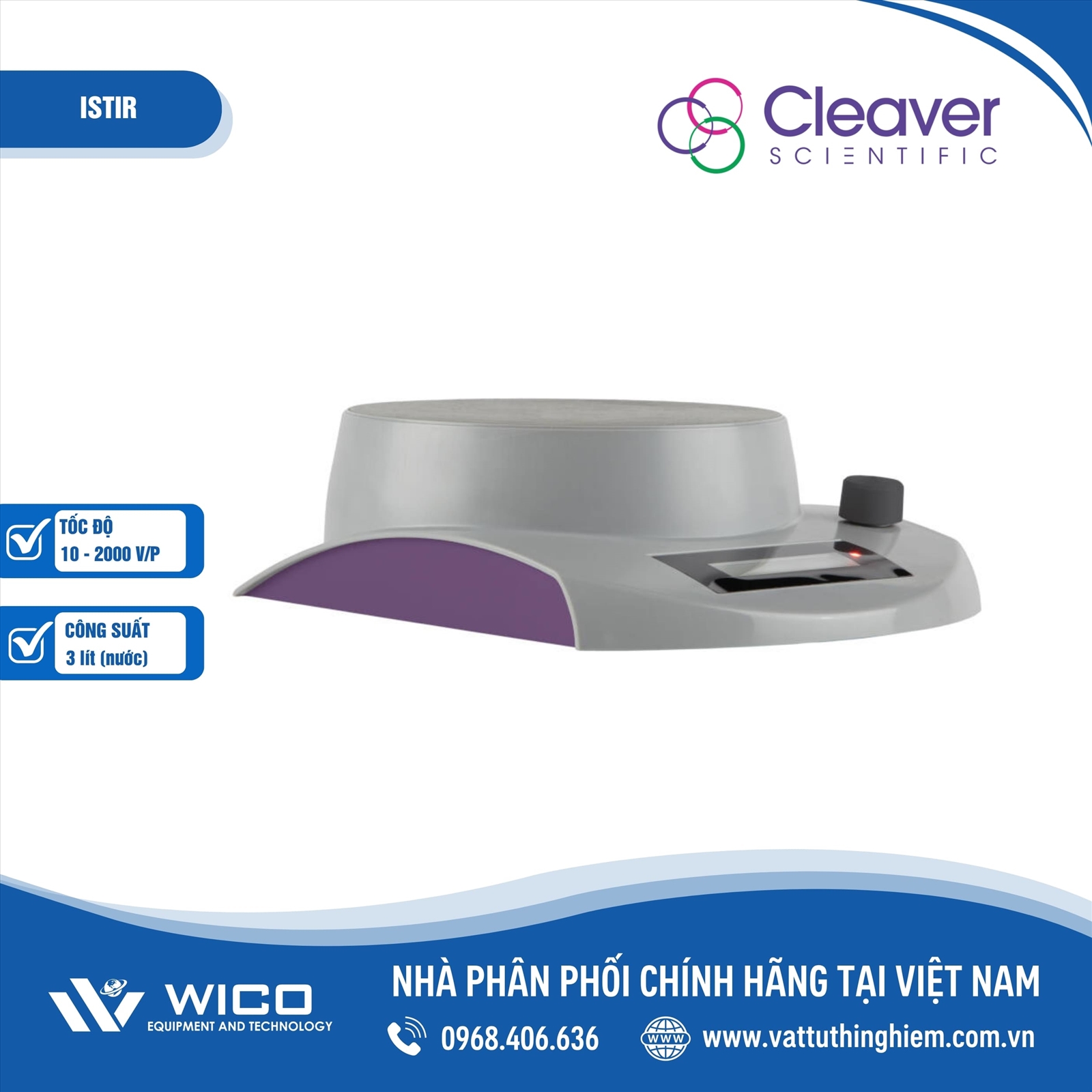 Máy khuấy từ hiện số Cleaver Scientific ISTIR