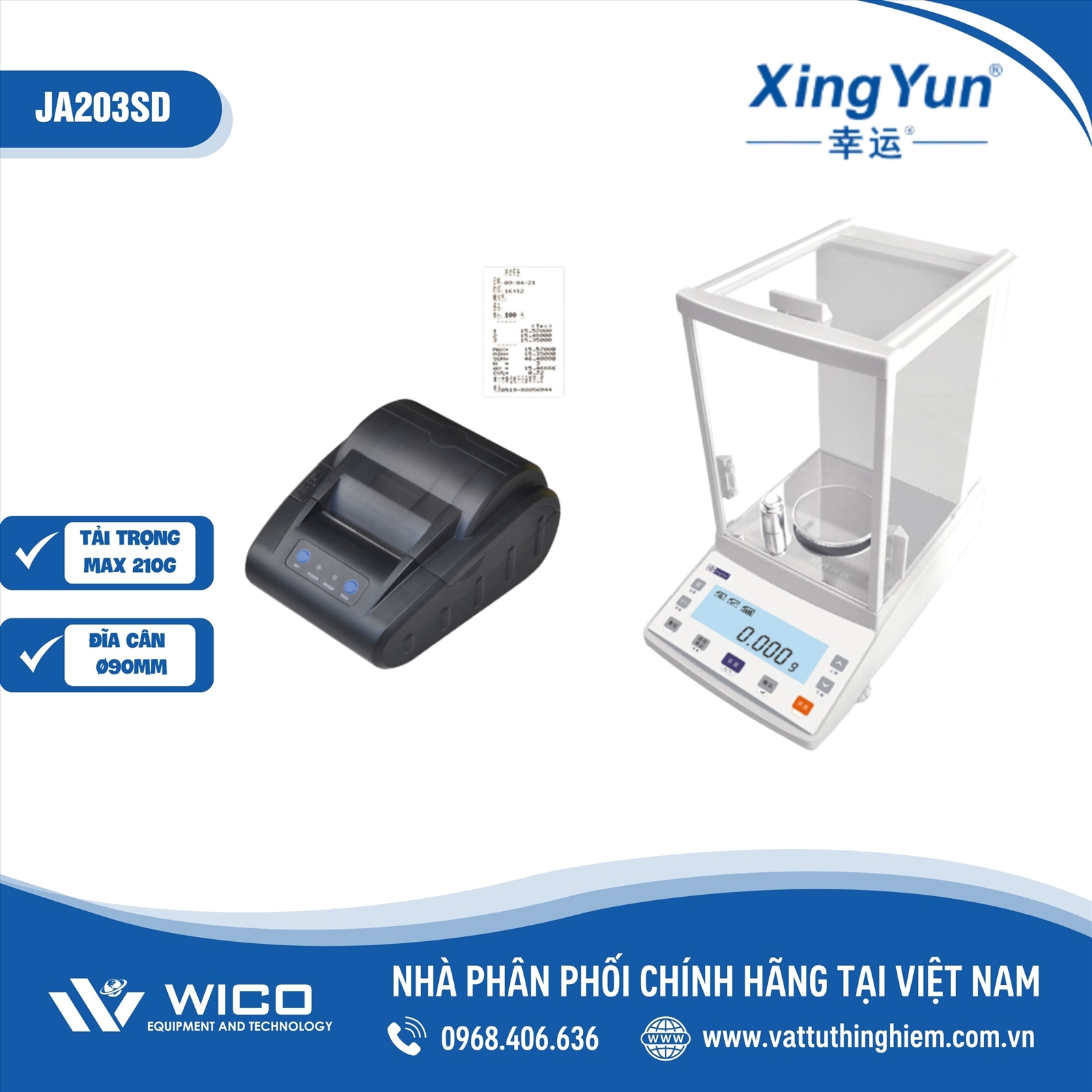Cân phân tích 3 số lẻ XingYun JA203SD | 210g