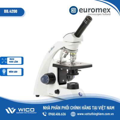 Kính hiển vi 1 mắt Euromex BB.4200 (Đèn LED - 400X)