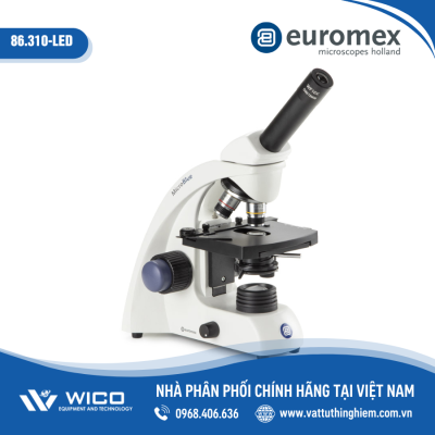Kính hiển vi phản pha 1 mắt Euromex Hà Lan 86.310-LED (1000X)