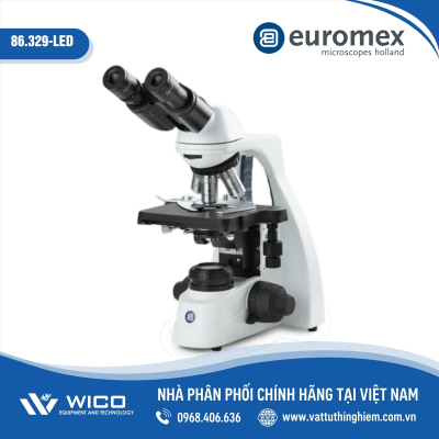Kính hiển vi phản pha 2 mắt Euromex Hà Lan 86.329-LED (1000X)