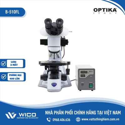 Kính Hiển Vi Sinh Học 3 Mắt Optika B-510FL