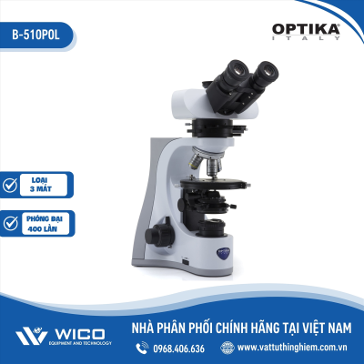 Kính Hiển Vi Sinh Học 3 Mắt Optika B-510POL