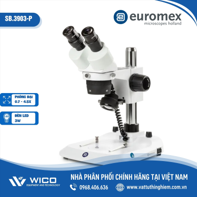 Kính hiển vi soi nổi 3 mắt Euromex SB.3903-P (7X đến 45X)