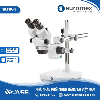 Kính hiển vi soi nổi 3 mắt tay kéo dài Euromex SB.1903-U