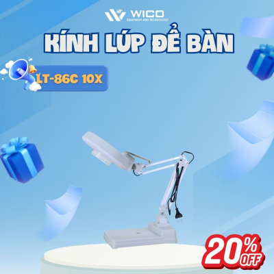 Kính lúp công nghiệp để bàn LT-86C (10X-LED)