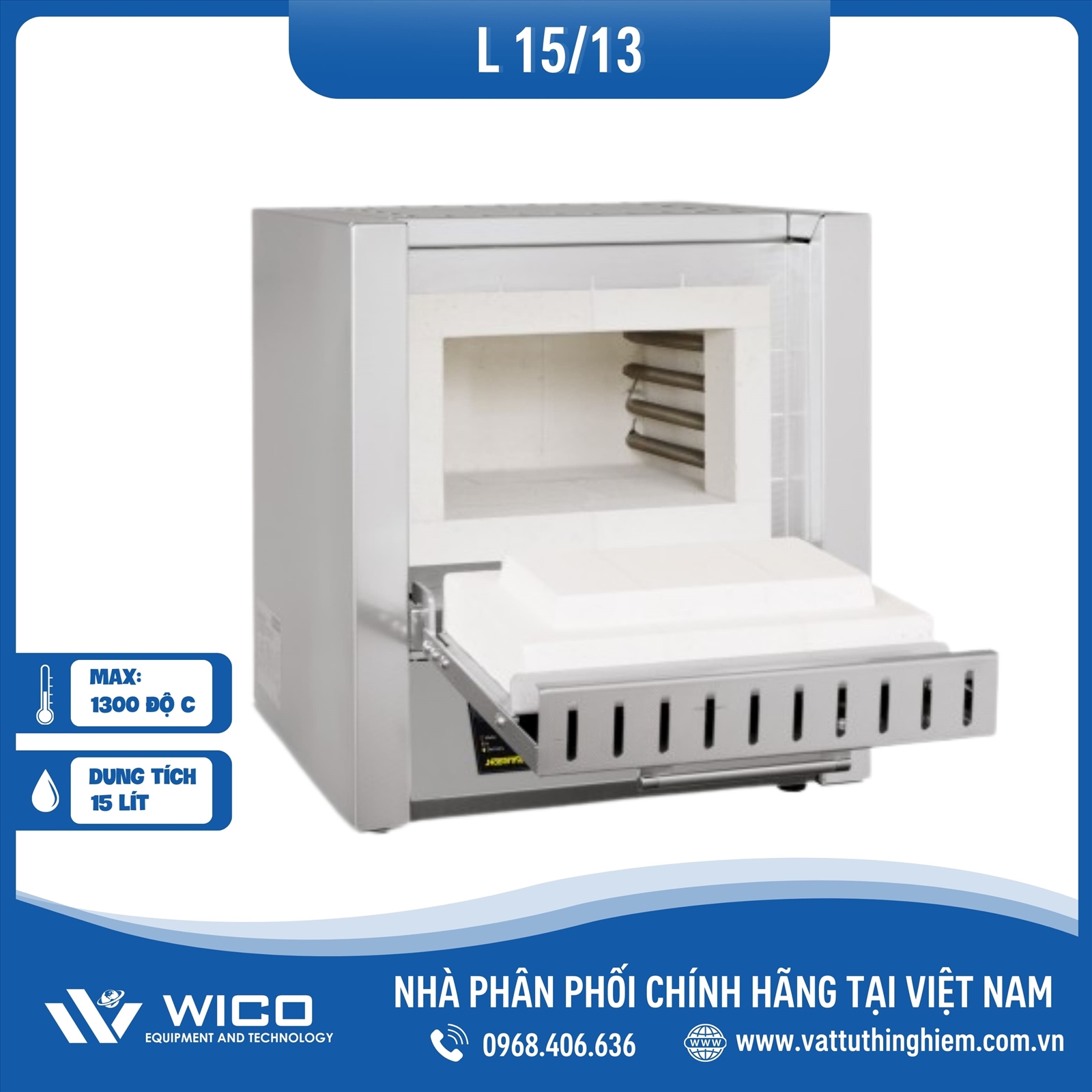 Lò nung Nabertherm 15 lít 1300°C L15/13