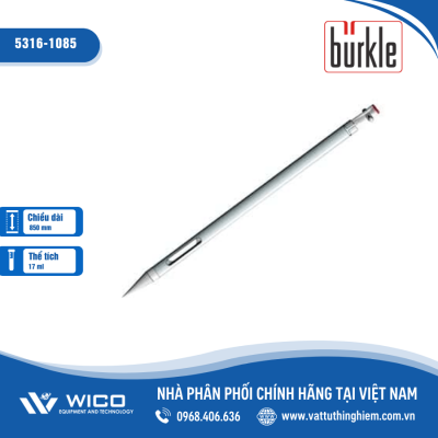 Lấy mẫu 1 ngăn chứa, dài 85cm, thép không gỉ/PTFE - Buerkle - Đức 5316-1085