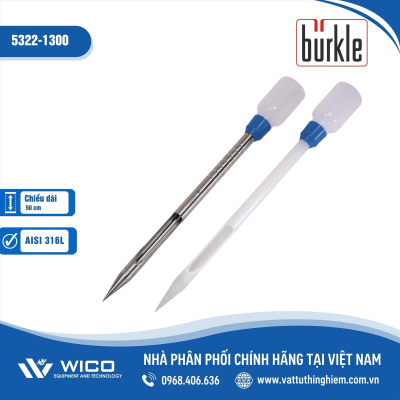 Lấy mẫu có bình chứa,dài 50cm thép không gỉ - Buerkle - Đức 5322-1300