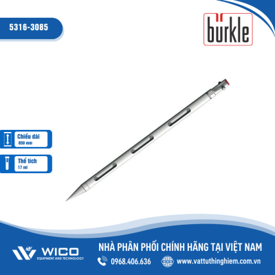 Lấy mẫu đa dụng 3 ngăn chứa, dài 85cm, thép không gỉ - Buerkle-Đức 5316-3085