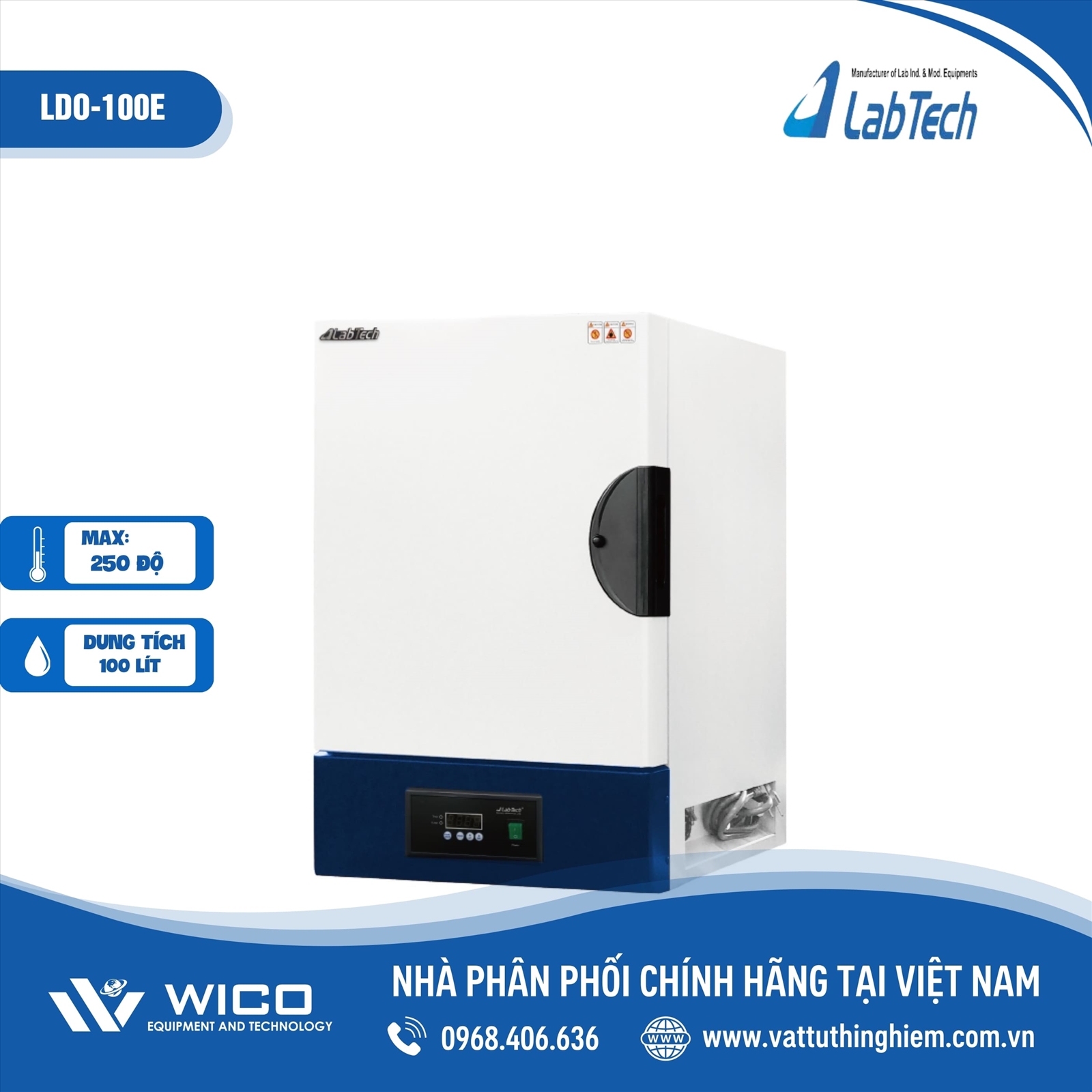 Tủ sấy đối lưu tự nhiên Labtech LDO-100E (100 lít)