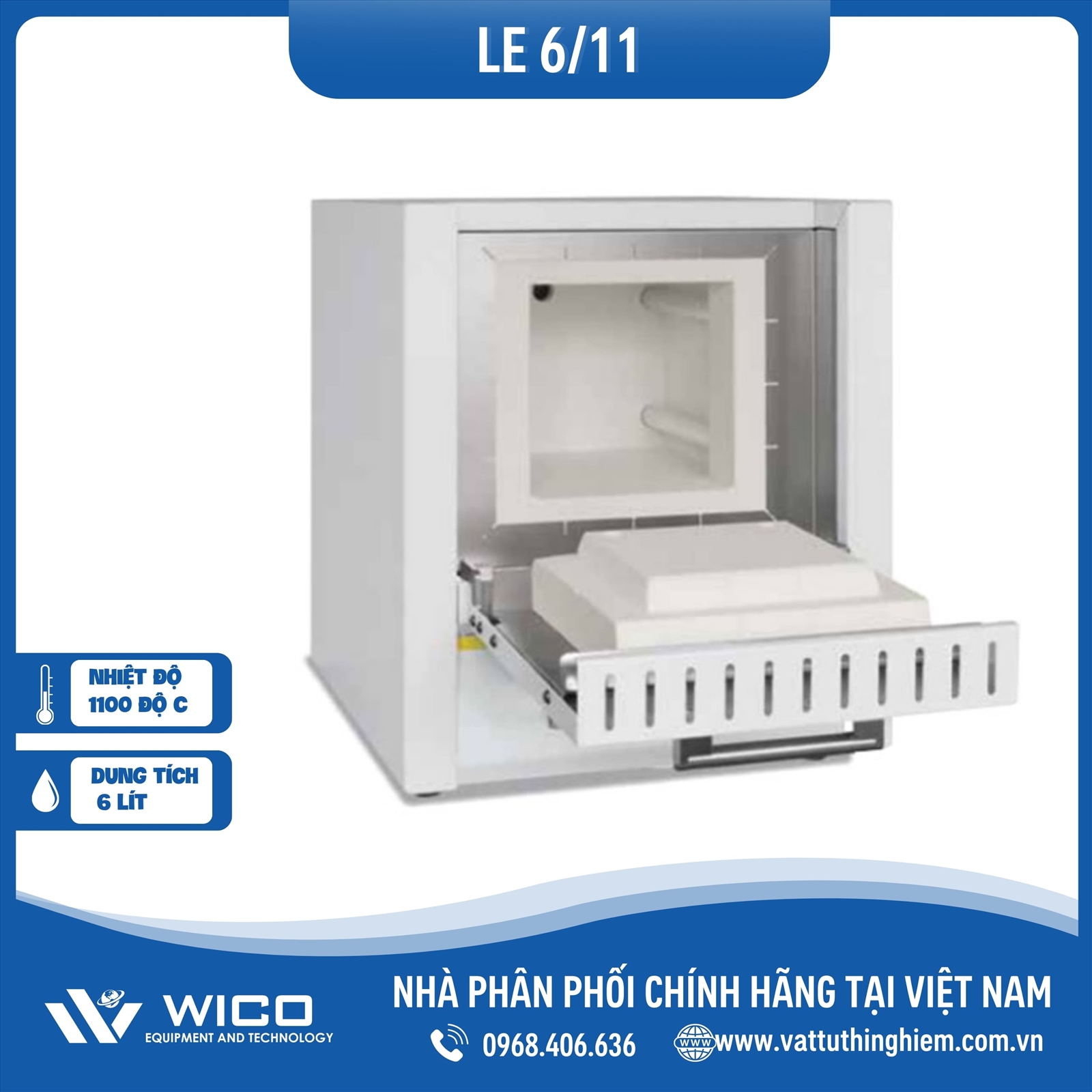 Lò Nung Nabertherm 6 lít 1100°C LE 6/11 | 1100 độ C