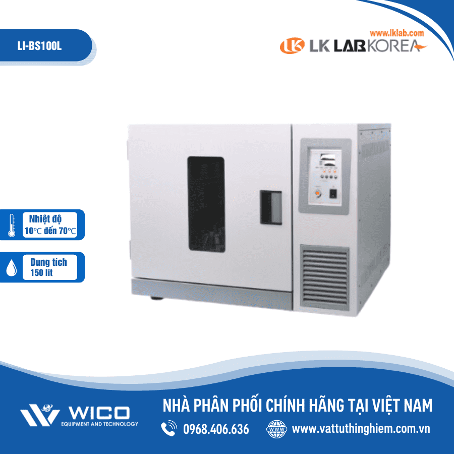 Tủ ấm lạnh có lắc 150 lít LK Lab LI-BS100L