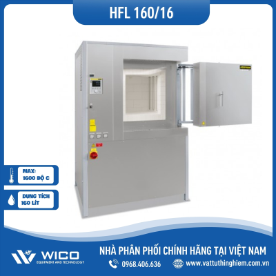 Lò Nung 1600 Độ C Nabertherm - Đức HFL 160/16/P570 | 160 Lít - 1600 Độ C