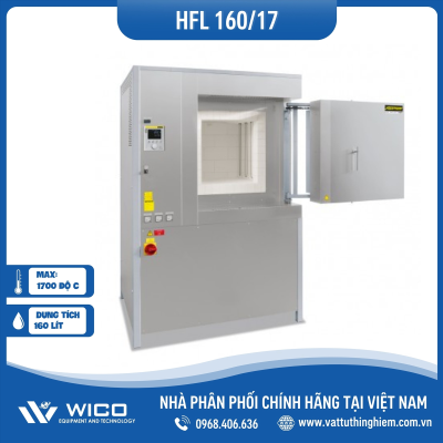 Lò Nung 1700 Độ C Nabertherm - Đức HFL 160/17/P570 | 160 Lít - 1700 Độ C