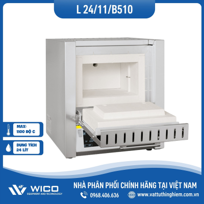 Lò Nung Chuyên Dụng 1100 Độ C Nabertherm L 24/11/B510 | 24 Lít - Cửa Lật