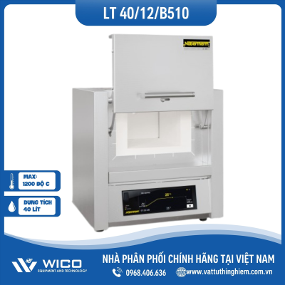 Lò Nung Chuyên Dụng 1200 Độ C Nabertherm LT 40/12/B510 | 40 Lít - Cửa Lên