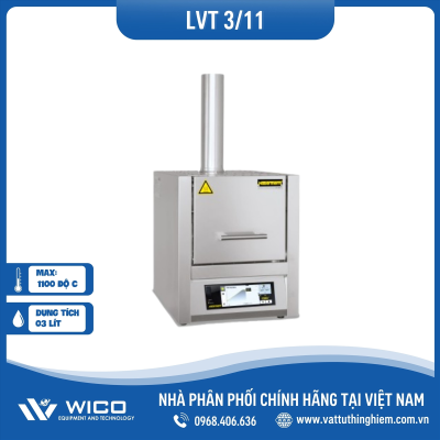 Lò nung đốt mẫu Nabertherm 3 lít 1100°C LVT3/11