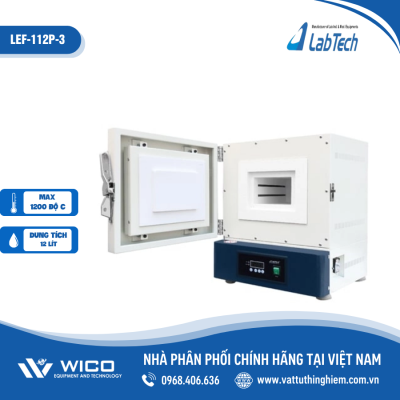 Lò nung Labtech 12 lít, 1200oC, có cài đặt chương trình LEF-112P-3