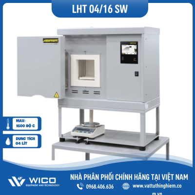 Lò nung Nabertherm nhiệt độ cao có cân 4 lít 1600 độ