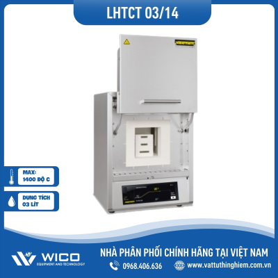Lò Nung Nhiệt Độ Cao Nabertherm - Đức LHTCT 03/14/C550 | 3 Lít - 1400 Độ C - Cửa Trượt