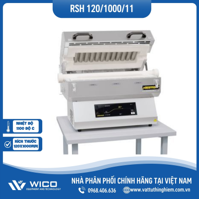 Lò Nung Ống Ngang 1100 Độ C Nabertherm - Đức RSH 120/1000/11/B510 | Phi 120mm - Dài 1000mm