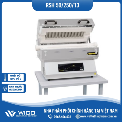 Lò Nung Ống Ngang 1300 Độ C Nabertherm - Đức RSH 50/250/13/B510 | Phi 50mm - Dài 250mm