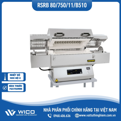 Lò Nung Ống Quay Nabertherm RSRB 80/750/11/B510 | 1100 Độ - Phi 76x750mm