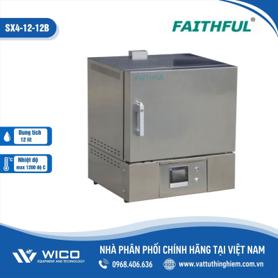 Lò nung thí nghiệm Trung Quốc 12 lít 1200 độ C SX4-12-12B (Faithful)
