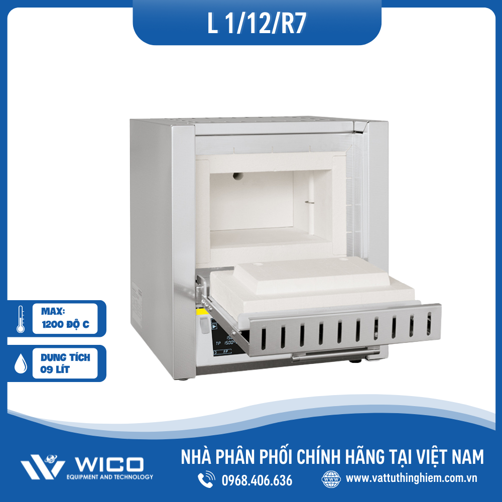 Lò Nung Chuyên Dụng 1100 Độ C Nabertherm L 1/12/R7