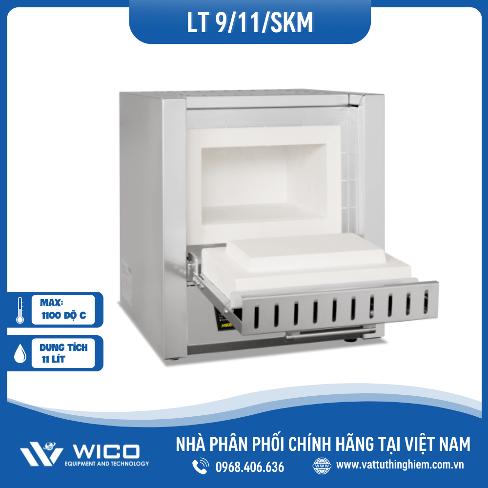 Lò Nung 4 Mặt Gia Nhiệt Nabertherm - Đức LT 9/11/SKM/ B510 | 9 Lít