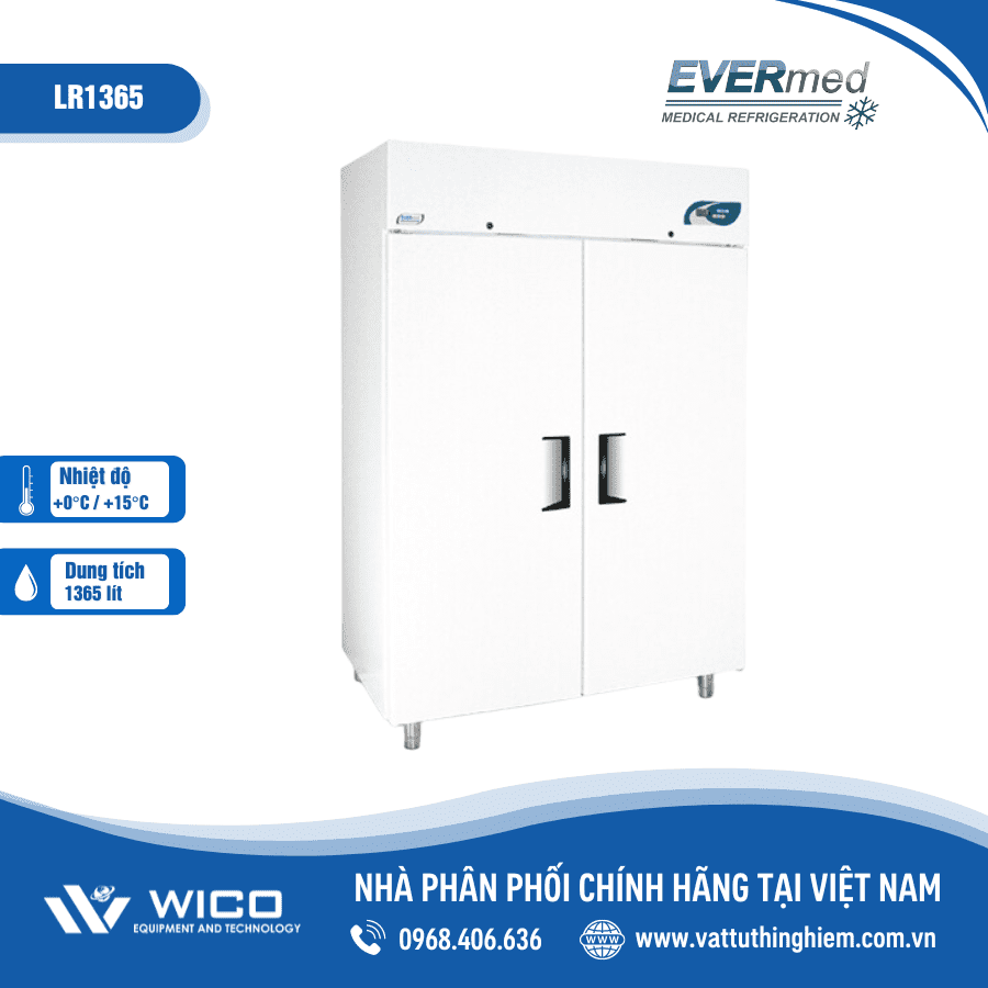 Tủ bảo quản dược phẩm 1365 lít Evermed LR1365