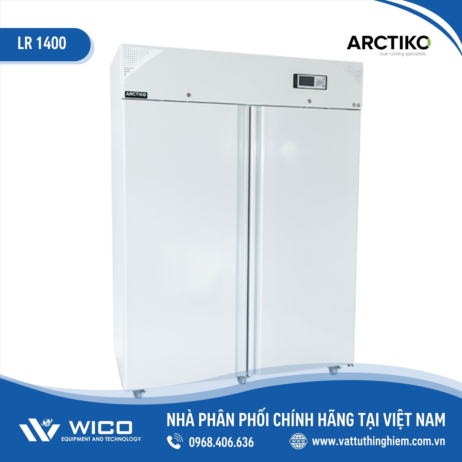 Tủ mát bảo quản +1 đến +10 độ C 1361 lít Đan Mạch LR 1400 (Arctiko)
