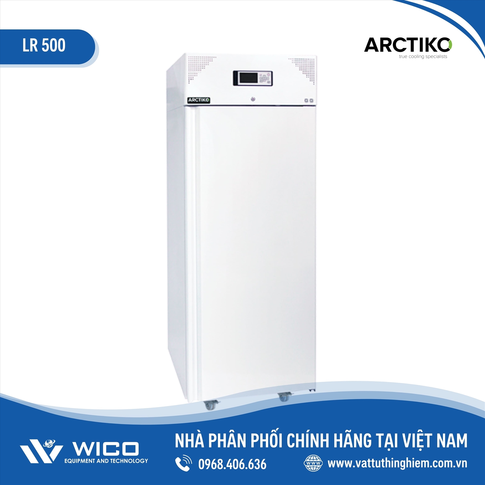 Tủ mát bảo quản +1 đến +10 độ C 515 lít Đan Mạch LR 500 (Arctiko)