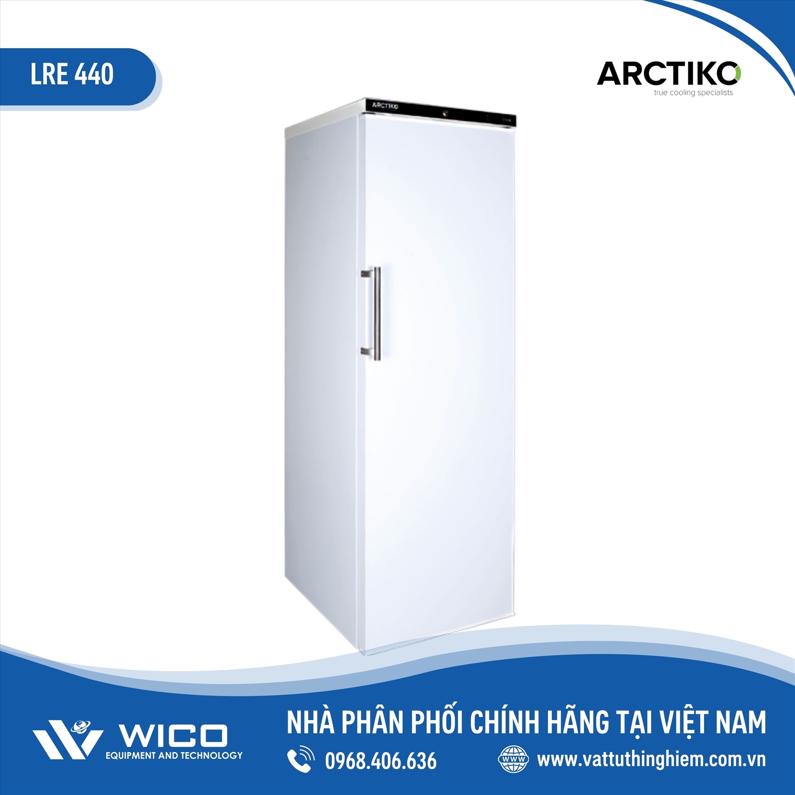 Tủ bảo quản mẫu 437 lít +2 đến +8 độ C Đan Mạch LRE 440 (Arctiko)