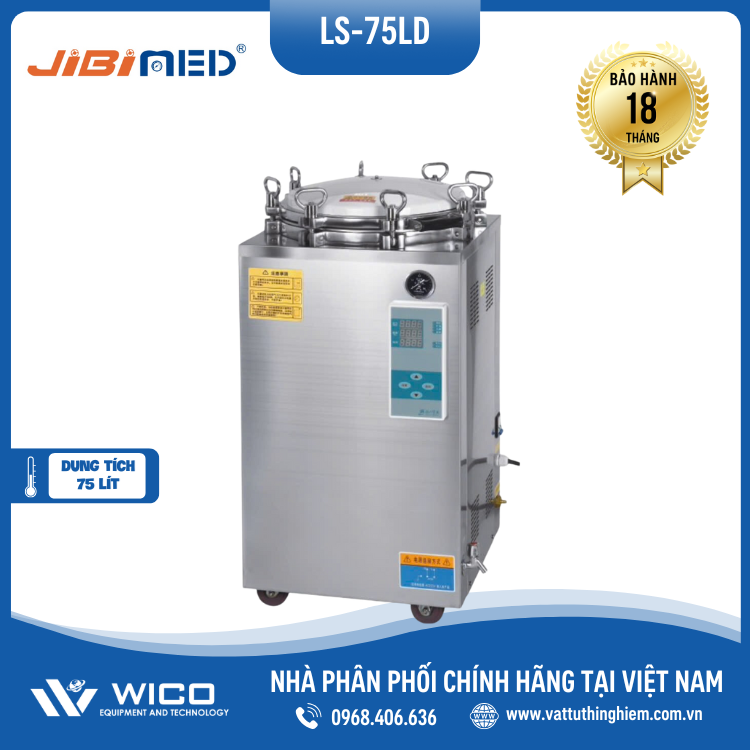 Nồi hấp tiệt trùng tự động Jibimed - Trung Quốc LS-75LD (75 lít)