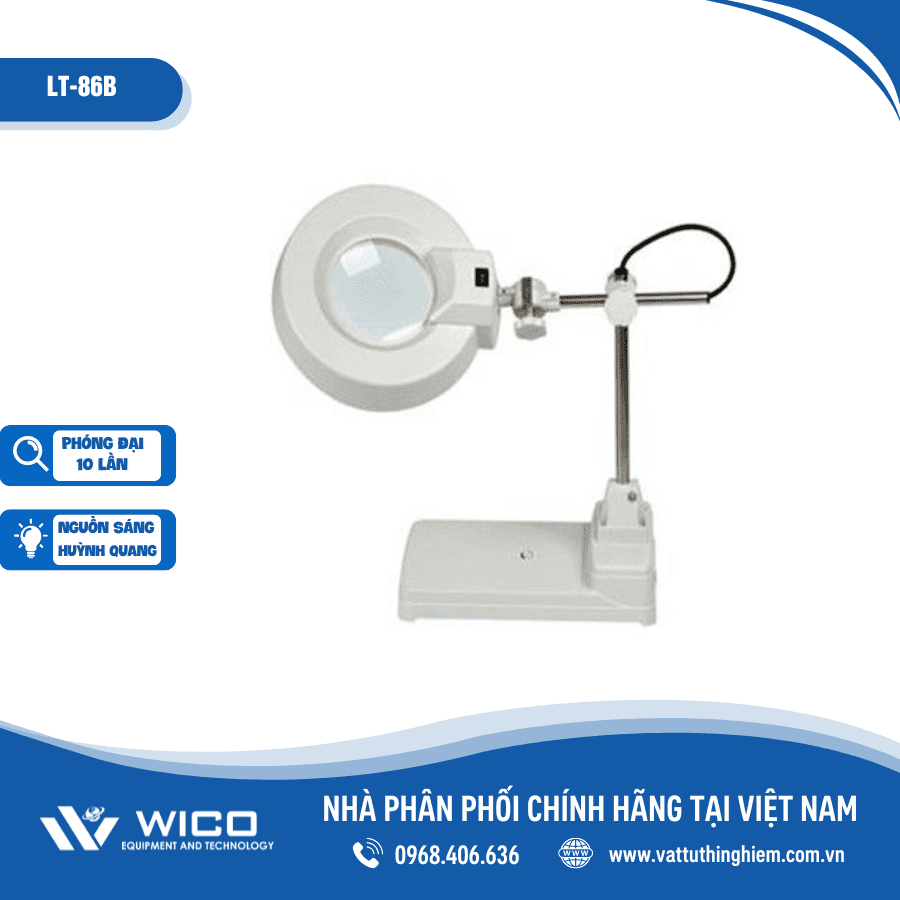 Kính lúp công nghiệp để bàn LT-86B (10X-Huỳnh quang)