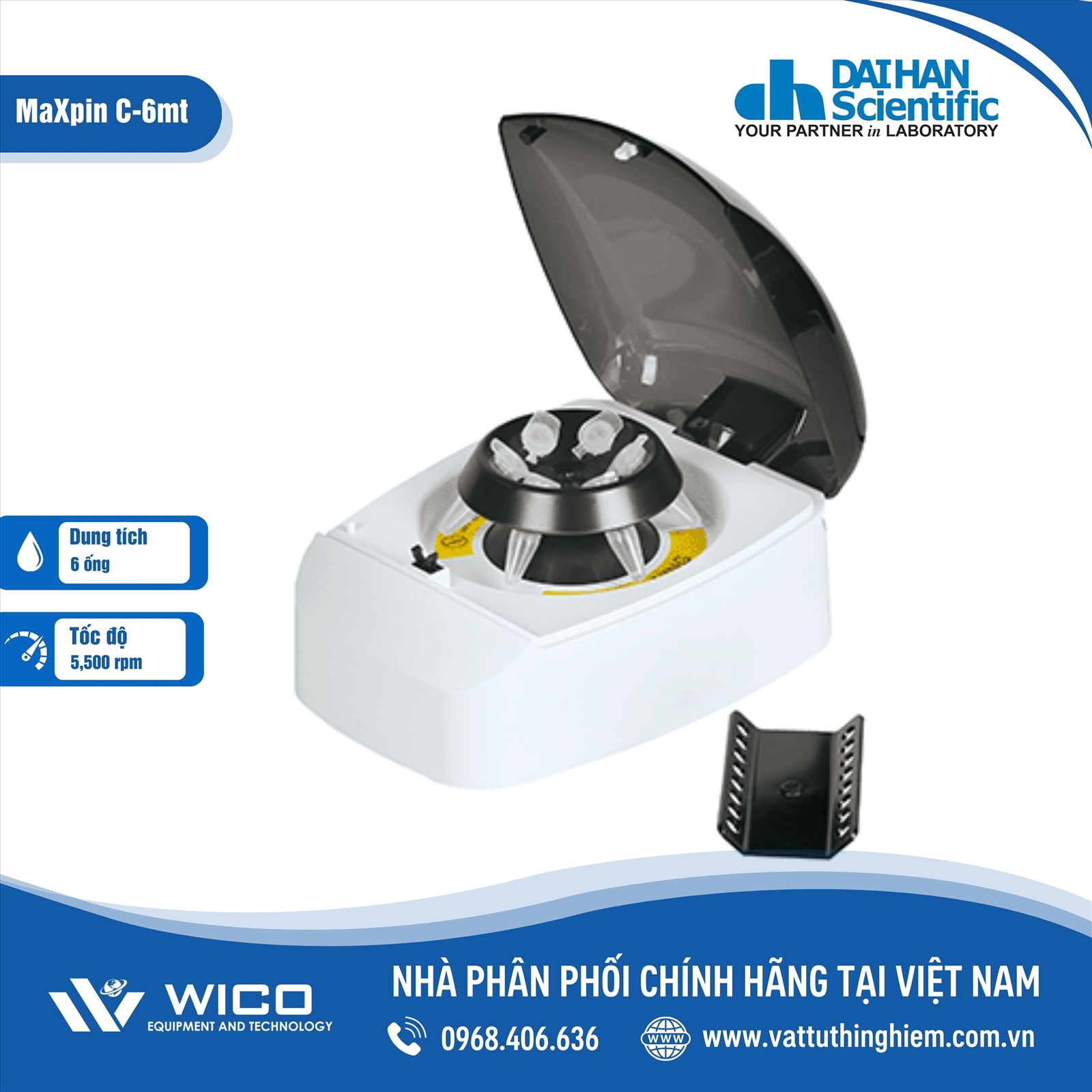 Máy li tâm spindown Daihan MaXpin C-6mt