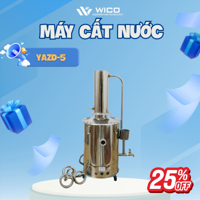Máy cất nước 1 lần 5 lít/giờ YAZD-5