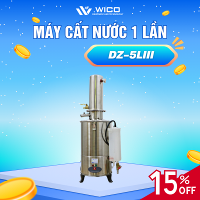 Máy cất nước 1 lần tự động 5 lít/giờ Taisite DZ-5LIII