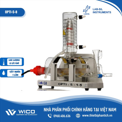 Máy cất nước Labsil 1 lần 8 lít/giờ OPTI-S-8 (Ấn Độ)