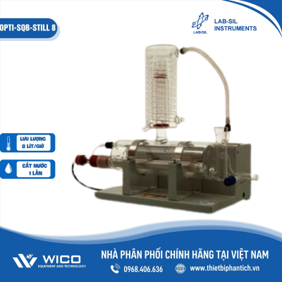 Máy cất nước Labsil 1 lần 8 lít/giờ OPTI-SQB-STILL 8 (Ấn Độ)