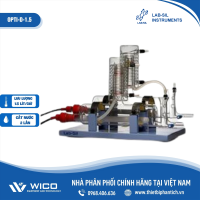 Máy cất nước Labsil 2 lần 1.5 lít/giờ OPTI-D-1.5 (Ấn Độ)