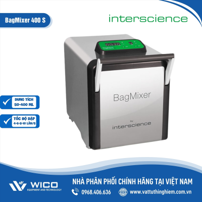 Máy dập mẫu vi sinh Interscience BagMixer 400 S | Cửa inox