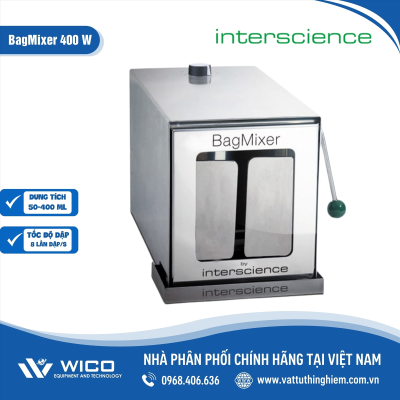Máy dập mẫu vi sinh Interscience BagMixer 400 W | Cửa kính
