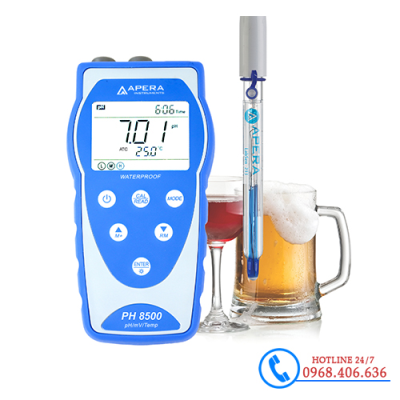 Máy đo pH/mV/nhiệt độ cầm tay trong đồ uống Apera - Mỹ PH8500-BR