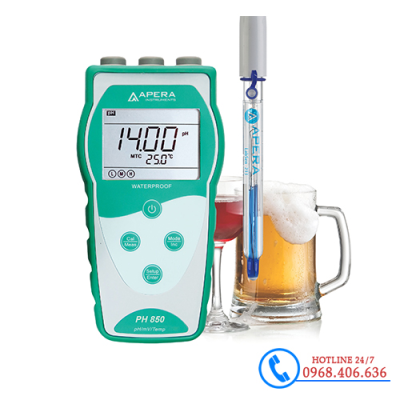 Máy đo pH/mV/nhiệt độ cầm tay trong đồ uống Apera - Mỹ PH850-BR