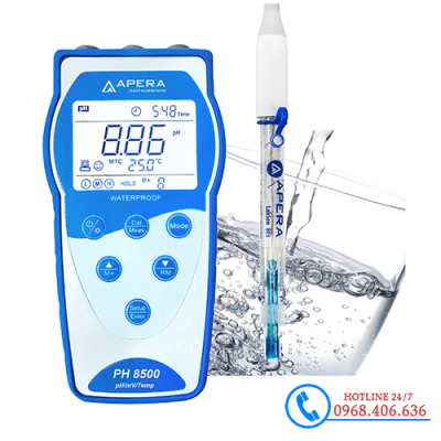 Máy đo pH/mV/nhiệt độ cầm tay trong nước sạch Apera - Mỹ PH8500-PW
